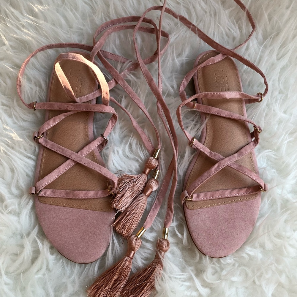 BRAND NEW NEVER WORN Loft Lace Up Sandals